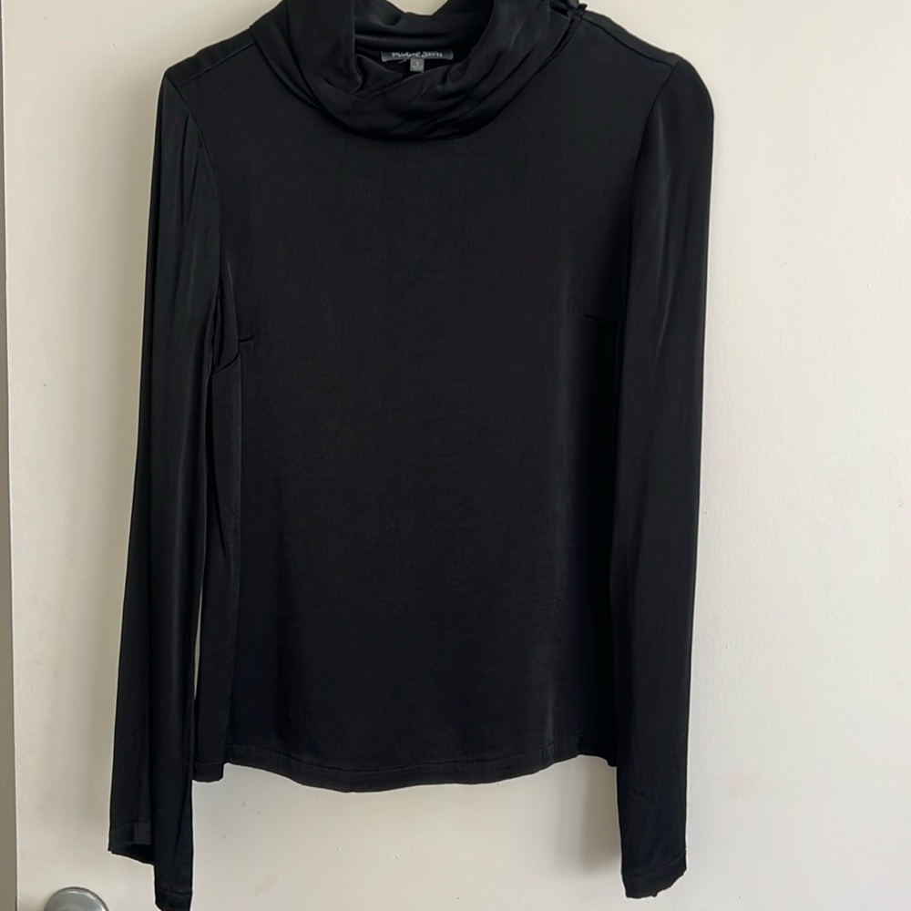Michael Stars Black Cowl Neck Blouse – Size Small